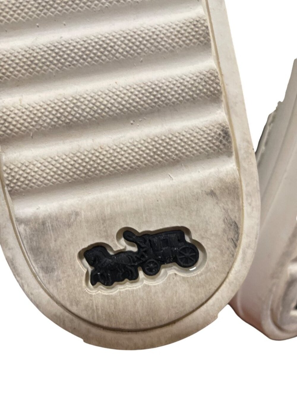 Coach wms black leather low top shark embroided Lightning sneaekrs sz 8D SKU 10- - Picture 7 of 16